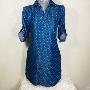 Anthro cloth and stone chambray shirtdress(S & XS)